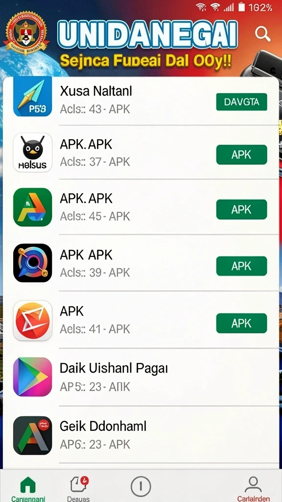 luckyrp - Tangkapan layar kedua menunjukkan berbagai tantangan yang bisa diikuti oleh pemain.