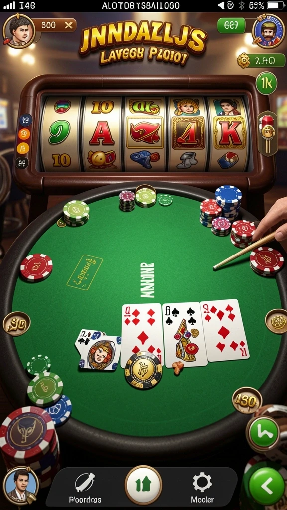 rajacorc - Tampilan utama permainan yang menarik.