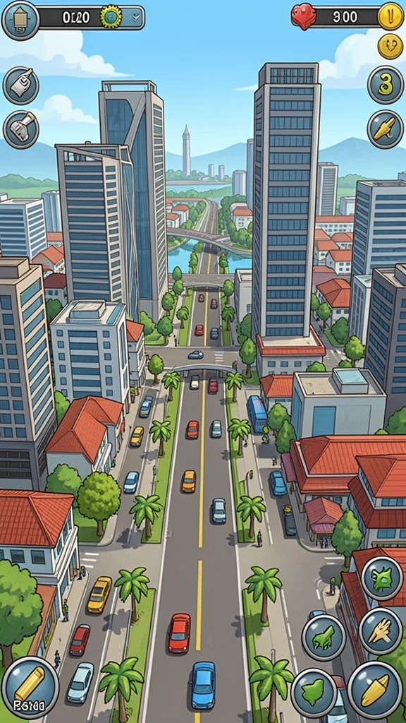 rajawali55 - Screenshot menampilkan fitur gameplay seru.